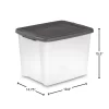 Sterilite 50 Qt. Storage Clear Base Stackable Latching Shelf Tote (24-Pack) Sterilite 50 Qt. Storage Clear Base Stackable Latching Shelf Tote (24-Pack)