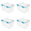 Sterilite 54 Qt. Latched Gasket Plastic Storage Container (4-Pack)