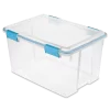 Sterilite 54 Qt. Latched Gasket Plastic Storage Container (4-Pack)