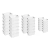 Sterilite 6 in. H x 12.875 in. W x 15.875 in. D White Plastic Cube Storage Bin 12-Pack