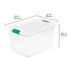 Sterilite 64 Qt Latching Storage Tote Box (6 Pack) Medium Clip Box (4 Pack)