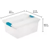 Sterilite Clear Medium Storage Tote, 12 Pack, & Large Storage Tote, 12 Pack Sterilite Clear Medium Storage Tote, 12 Pack, & Large Storage Tote, 12 Pack