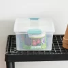 Sterilite Clear Storage Medium Clip Boxes with Lid + Lg Deep Clip Boxes (4 Each)