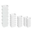 Sterilite Deep Ultra White Plastic 10 in. Lx 16 in. W x 13 in. H Storage Bin Organizer Basket (30-Pack)