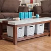 Sterilite Gray Tall Weave Plastic Laundry Hamper Storage Basket (12-Pack)