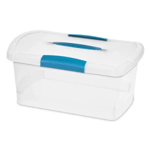 Sterilite Medium Nesting ShowOffs Clear File Box Storage Container (6 Pack)