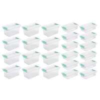 Sterilite Medium Storage Totes, 12 Pack, & Small Storage Totes, 12 Pack
