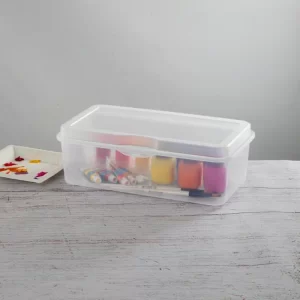 Sterilite Plastic FlipTop Latching Storage Box Container, Clear, 12 Pack
