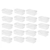 Sterilite Plastic FlipTop Latching Storage Box Container, Clear, 18 Pack