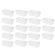 Sterilite Plastic FlipTop Latching Storage Box Container, Clear, 18 Pack