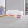 Sterilite Plastic FlipTop Latching Storage Box Container, Clear, 18 Pack
