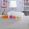 Sterilite Plastic FlipTop Latching Storage Box Container, Clear, 24 Pack