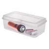 Sterilite Plastic FlipTop Latching Storage Box Container, Clear, 24 Pack