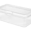 Sterilite Plastic FlipTop Latching Storage Box Container, Clear, 24 Pack