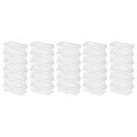 Sterilite Plastic FlipTop Latching Storage Box Container, Clear, 30 Pack