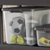 Sterilite ShelfTotes 50 Quart Latched Plastic Storage Container, (18 Pack)