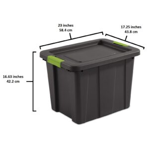 Sterilite Tuff1 Latching 18 Gal Plastic Storage Container & Lid (18 Pack)