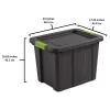 Sterilite Tuff1 Latching 18 Gal. Plastic Storage Container and Lid (12 Pack)