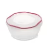 Sterilite Ultra-Seal 2.5 Quart Bowl, Clear Lid & Base with Rocket Red Gasket, 4-Pack Sterilite Ultra-Seal 2.5 Quart Bowl, Clear Lid & Base with Rocket Red Gasket, 4-Pack