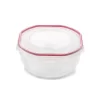 Sterilite Ultra-Seal 2.5 Quart Bowl, Clear Lid & Base with Rocket Red Gasket, 4-Pack Sterilite Ultra-Seal 2.5 Quart Bowl, Clear Lid & Base with Rocket Red Gasket, 4-Pack
