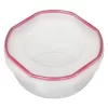 Sterilite Ultra-Seal 2.5 Quart Bowl, Clear Lid & Base with Rocket Red Gasket, 4-Pack Sterilite Ultra-Seal 2.5 Quart Bowl, Clear Lid & Base with Rocket Red Gasket, 4-Pack