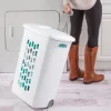 Sterilite White Laundry Hamper with Lift-Top, Rolling Wheels and Pull Handle (9-Pack) Sterilite White Laundry Hamper with Lift-Top, Rolling Wheels and Pull Handle (9-Pack)