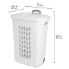 Sterilite White Laundry Hamper with Lift-Top, Rolling Wheels and Pull Handle (9-Pack) Sterilite White Laundry Hamper with Lift-Top, Rolling Wheels and Pull Handle (9-Pack)