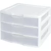 Sterilite White and Clear Countertop 3-Drawer Desktop Storage Unit (12 Pack) Sterilite White and Clear Countertop 3-Drawer Desktop Storage Unit (12 Pack)