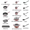 T-fal Easy Care Nonstick Cookware, 20 Piece Set, Red, Dishwasher Safe