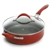 The Pioneer Woman Frontier Speckle 10-Piece Aluminum Nonstick Cookware Set, Red