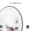 Umbra Titanium Hubba 34 Inch Round Entryways, Bathrooms, Living Rooms and More, Doubles as Wall Art, 34-Inch Circle Mirror, Finish