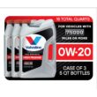 Valvoline Full Synthetic High Mileage MaxLife 0W-20 Motor Oil 5 QT, Case of 3