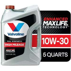Valvoline Full Synthetic High Mileage MaxLife 10W-30 Motor Oil 5 QT