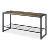 Whitmor Modern Industrial Entryway Bench Shoe Storage, Brown