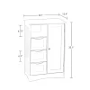 Winston Porter Caril Freestanding Bathroom Cabinet - White
