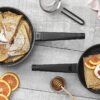 ZAVOR ZCWNR23 2-Piece Noir 10.62-in Ceramic Skillet Set