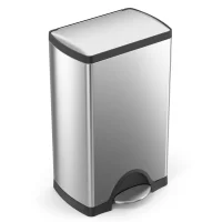 simplehuman CW1442 Brushed S/S Swing Top 14.5 Gal / 55 L Trash Can