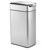 simplehuman Slim Touch-Bar Kitched Trash Can, 40 Liter 10.6 Gallon, Brushed