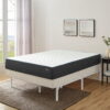 Mainstays 12" Adjustable Metal Platform Bed Frame, White, Twin - King