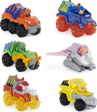 PAW Patrol, True Metal Dino Rescue Gift Pack of 6 Collectible Die-Cast Vehicles, 1:55 Scale