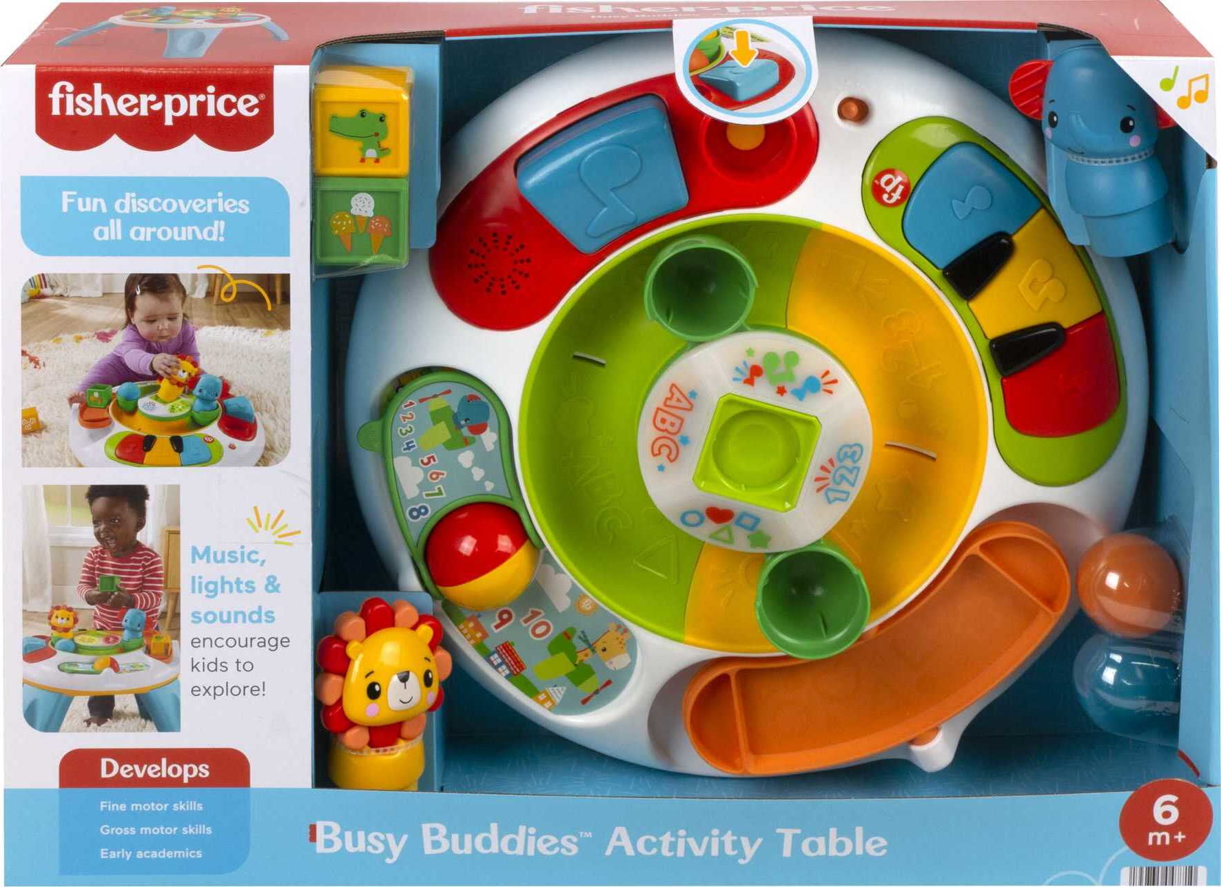 Fisher-Price Busy Buddies Pop-Up Infant Fine Motor Toy for Ages 9+ Months