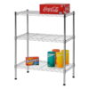 Muscle Rack Chrome 3-Tier 24"W x 14"D x 30"H Wire Shelving Unit