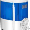 COSTWAY Portable Mini Washing Machine with Spin Dryer, Washing Capacity 5.5lbs, Blue
