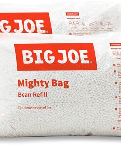 Big Joe Bean Refill 2Pk Polystyrene Beans for Bean Bags or Crafts, 100 Liters per Bag
