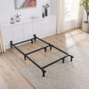 Mainstays 7" Adjustable Metal Bed Frame, Black, Adjusts Twin - Queen