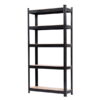 Muscle Rack 30 in. W x 60 in. H x 12 in. D 5-Tier Black Steel Shelving Unit