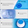 COSTWAY Portable Mini Washing Machine with Spin Dryer, Washing Capacity 5.5lbs, Blue