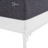 Mainstays 12" Adjustable Metal Platform Bed Frame, White, Twin - King