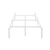 Mainstays 12" Adjustable Metal Platform Bed Frame, White, Twin - King