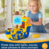 Fisher-Price Santiago of the Seas Pirate Ship El Bravo Playset with Lights & Sounds for Child 3Y+